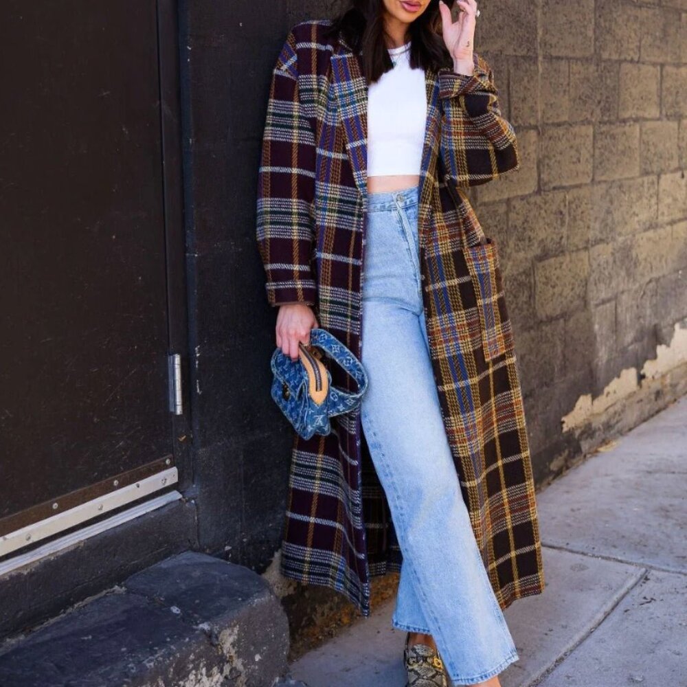 Dressed in LALA Libra Longline Half + Half Coat